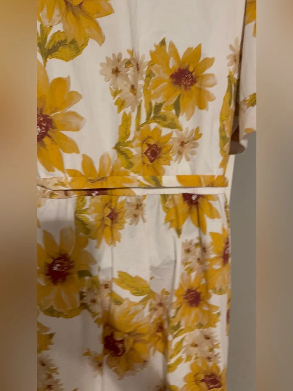 Jason Wu Sunflower Floral Button Down Shirt Dress Belted Cottagecore Plus 4X